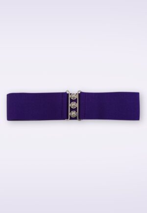 Lauren Vintage stretchriem in cadbury paars