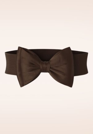 Bella Bow riem in donkerbruin