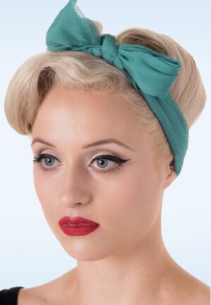 Anna haarsjaal in aqua