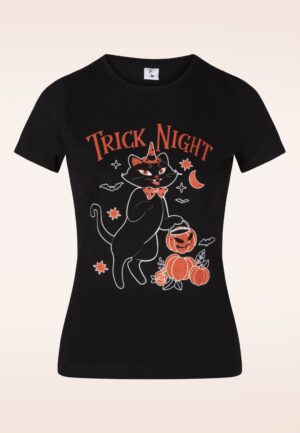 Trick Night T-shirt in zwart