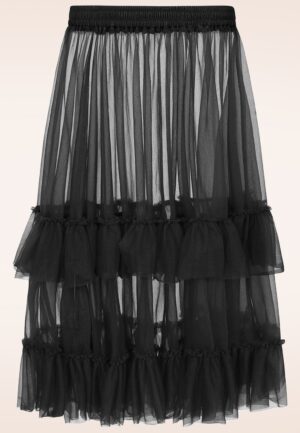 Mia petticoat in zwart