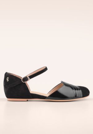 New York ballerina flats in zwart