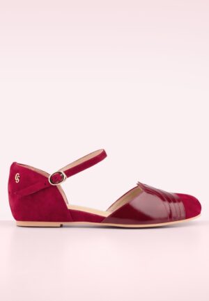 New York ballerina flats in bordeauxrood