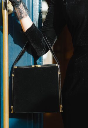 Felicia Velvet handtas in zwart