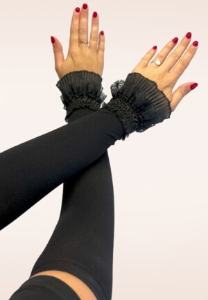 Victorian Lace mouwen in zwart