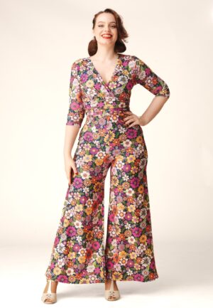 Topvintage exclusive ~ Savannah Floral jumpsuit in multi
