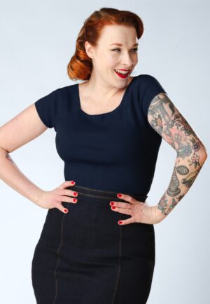 Kaylie top in navy