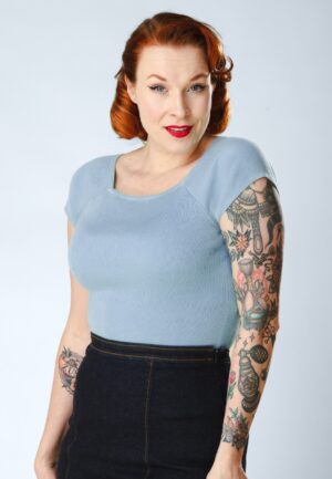 Kaylie top in luchtblauw