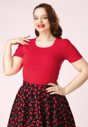 Topvintage exclusive ~ Janett top in rood