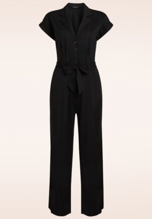 Darcy Viscose Classic jumpsuit in zwart