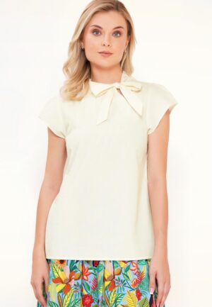 Anna katoenen blouse in ivoor