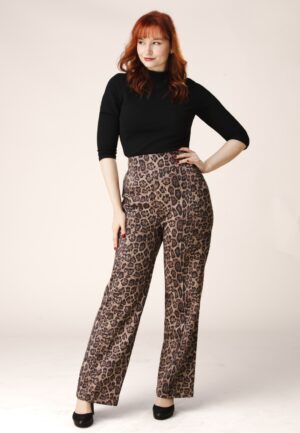Topvintage exclusive ~ Jazzy pantalon in luipaard