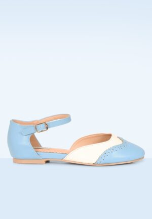 Dapper Dancemates flats in babyblauw
