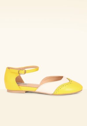 Dapper Dancemates flats in geel