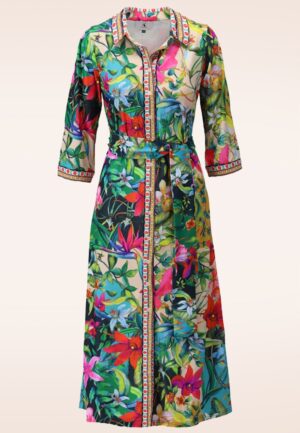 Paradise Garden maxi jurk in multi