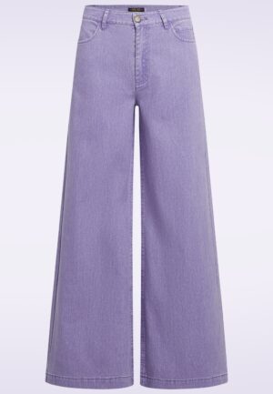 Peppa Colored denim broek in lila