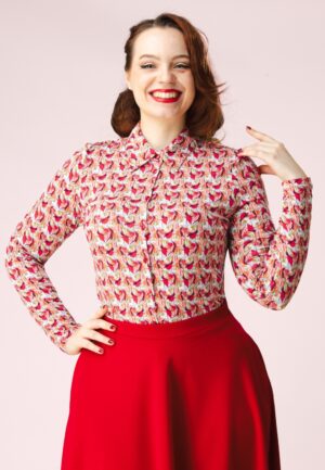 Sara lange mouw blouse in multi