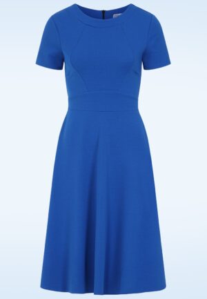 Topvintage exclusive ~ Julie swing jurk in koningsblauw
