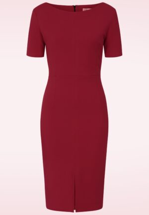 Topvintage exclusive ~ Marcy pencil jurk in rood