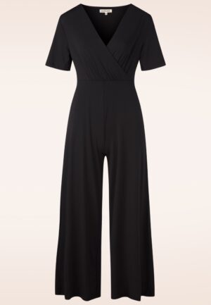 Lottie Crossover jumpsuit in zwart