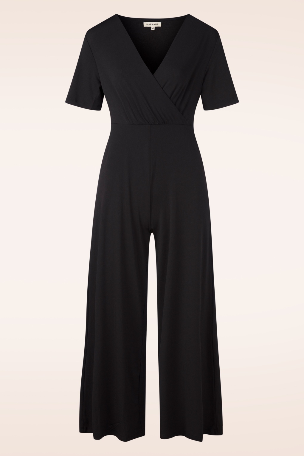 Lottie Crossover jumpsuit in zwart
