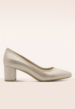Luma Lightstep Vegan pumps in beige metallic