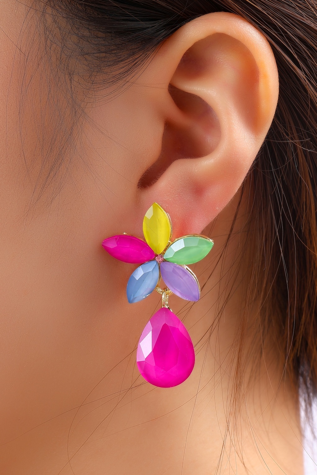 Blooming Rainbow oorbellen