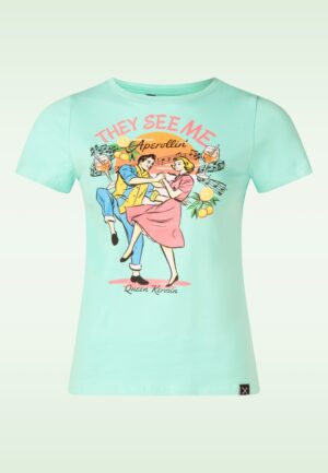 They See Me Aperollin T-shirt in mintgroen