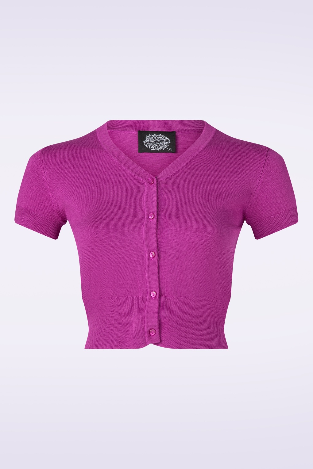 Isadora vest met korte mouwen in violet
