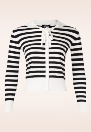 The Monroe Classic Stripe vest in zwart en wit
