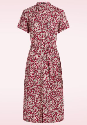 Olive Paradis jurk in chili rood