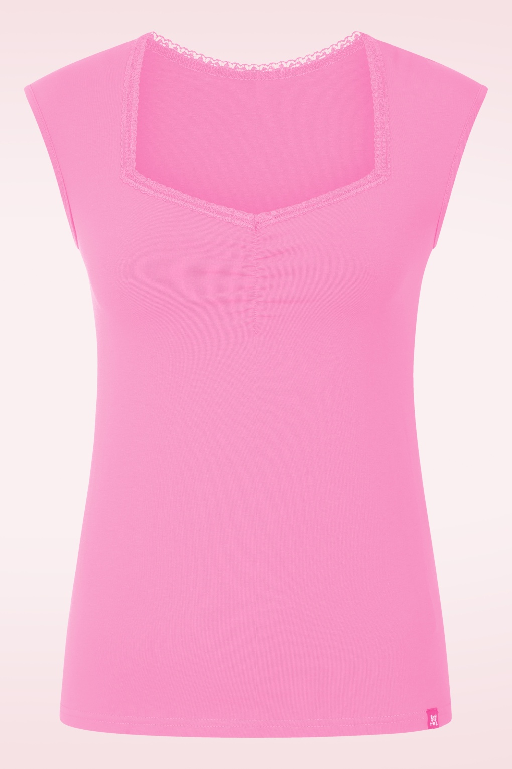 Let Romance Rule top in Summer Strawberry roze