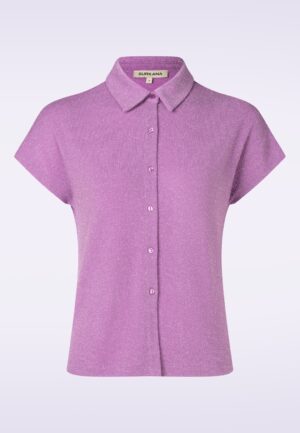 Glittery Grace gebreide top in paars