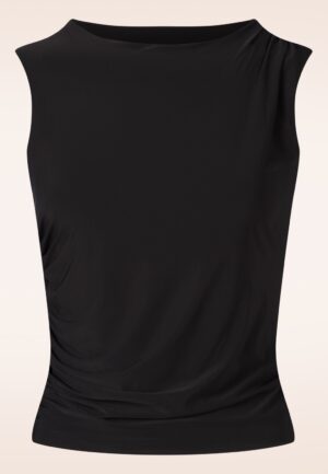 Topvintage exclusive ~ Inge Slinky top in zwart