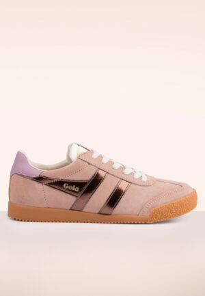 Gola Elan Glitz Suede sneakers in oudroze