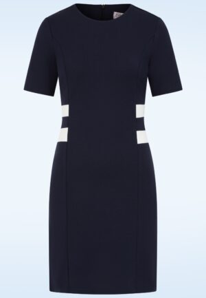 Topvintage exclusive ~ Terri A-lijn jurk in navy
