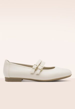 Diana Softline Vegan ballerina's in crème