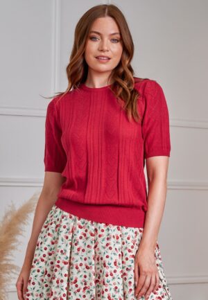 Ruby Hearts trui in rood