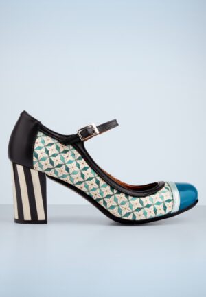 Juliet Mary Jane Monaco pumps in zwart en wit