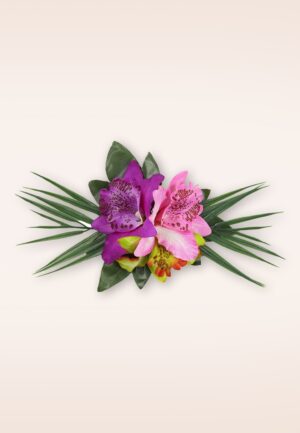 Tropical Bloom haarclip in fuchsia