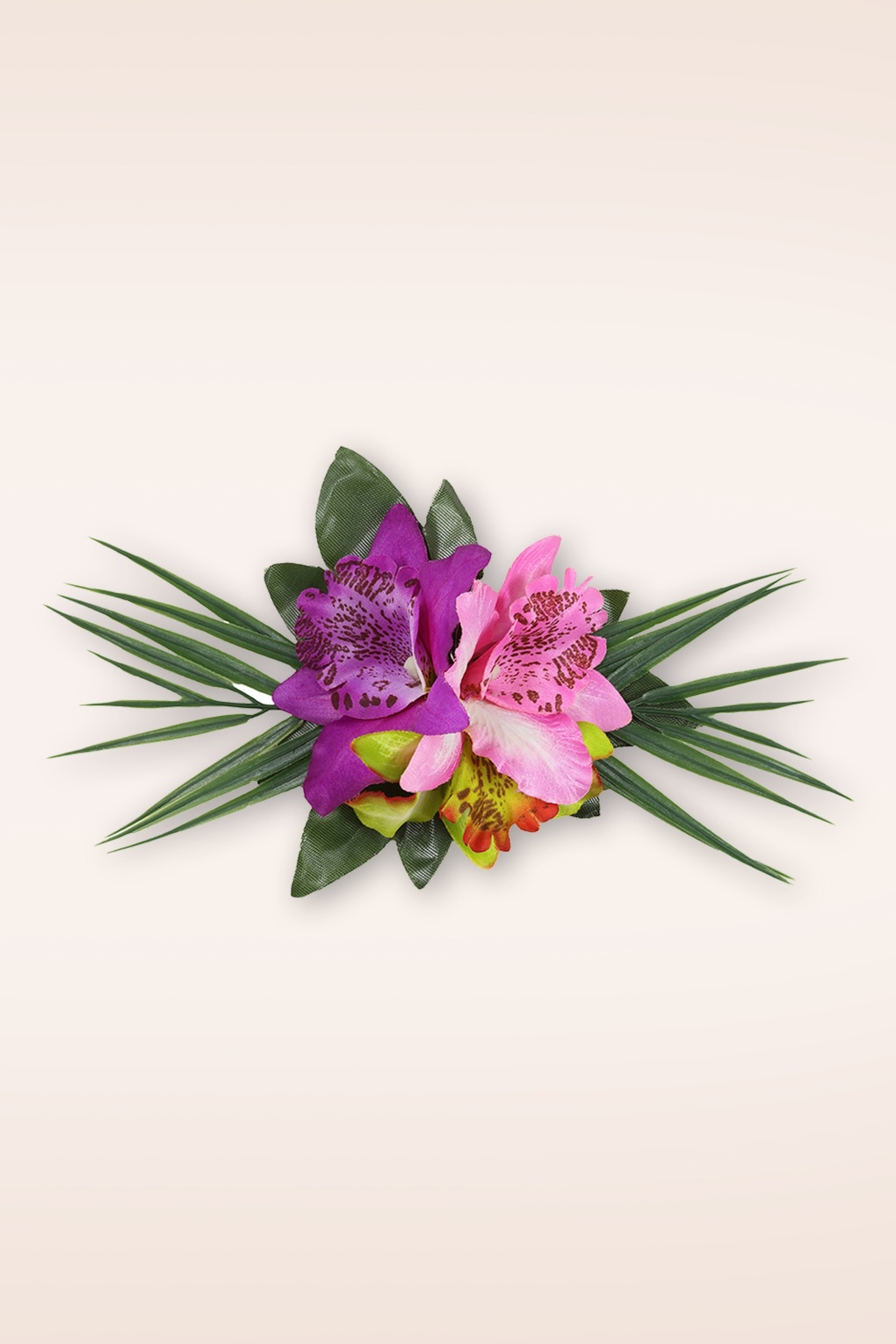 Tropical Bloom haarclip in fuchsia