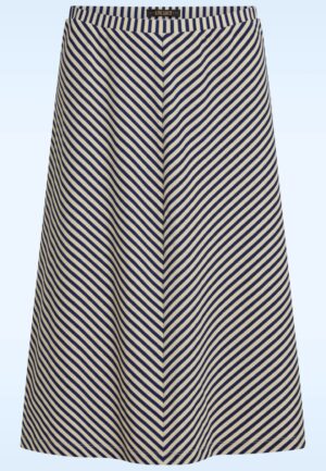 Juno Panel Mariniere Stripe rok in beacon blauw