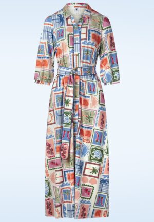Soleil Escape maxi jurk in multi