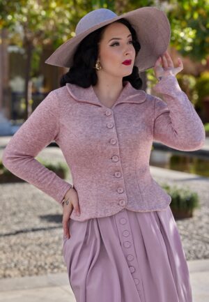 Naelle Pia gebreide blazer in roze