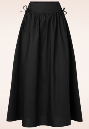 Willow Night katoenen maxi rok in zwart