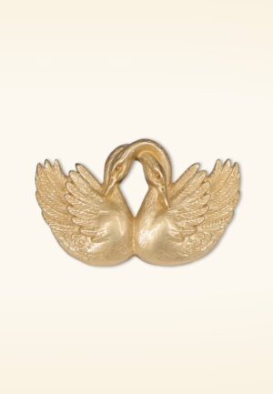 Swan vest clip in goud
