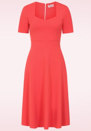 Topvintage exclusive ~ Rita swing jurk cayenne
