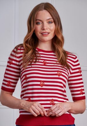 Ruby Lobster trui in rood