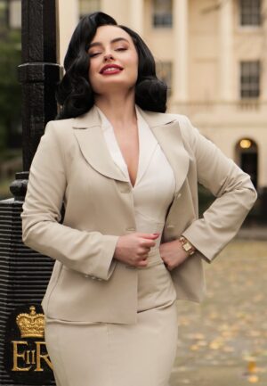 Topvintage Exclusive ~ The Paris blazer in zand