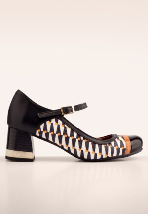 Juliet pumps van leder in zwart